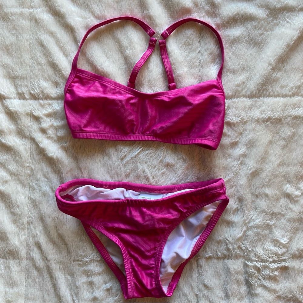 Girls 12 Speedo 2 pc Swimsuit